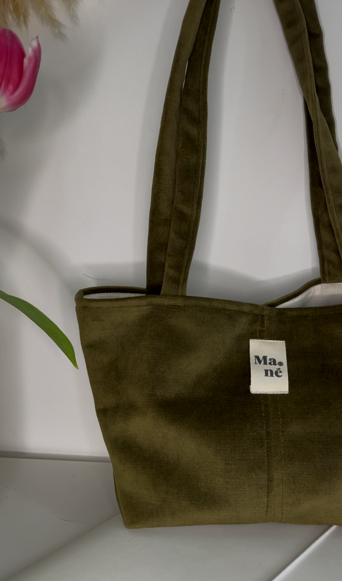 Sac à main - Velours Kaki