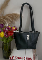 Sac à main - Carré Vert bouteille