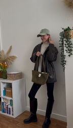 Sac à main - Velours Kaki